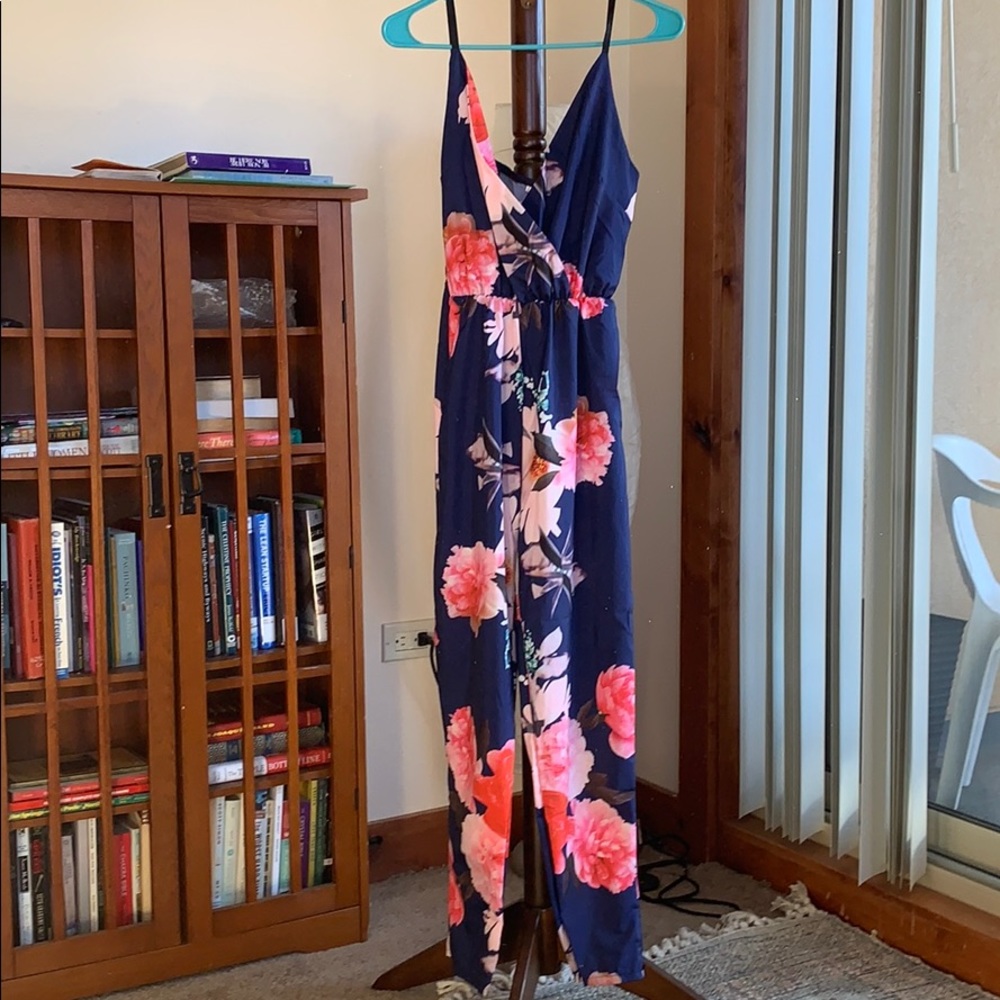 Silk floral onesie